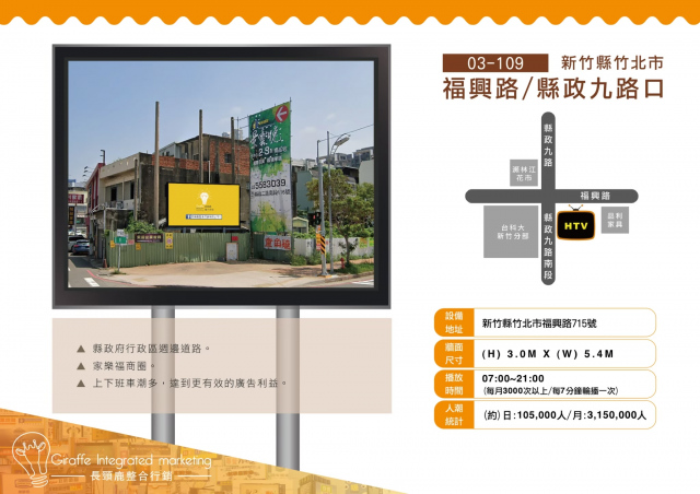 新竹縣竹北市 福興路縣政九路口